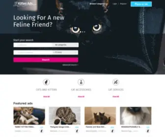 Kittenads.co.uk(Cats and Kittens for sale) Screenshot