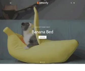 Kittenfy.com(Unique Cat Themed Products for Humans & Their Owners) Screenshot