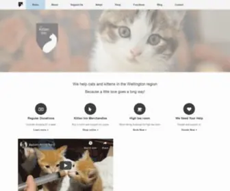 Kitteninn.org.nz(Kitten Inn) Screenshot