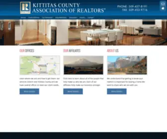 Kittitascountyrealtors.com(Contact kittitascountybor.com at 509) Screenshot