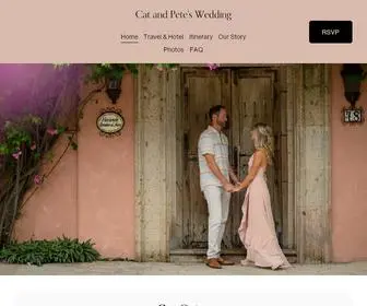 Kittyandpete.com(Cat Ozier and Pete Ryan Wedding) Screenshot