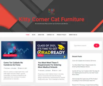 Kittykornercatfurniture.com(Kitty Korner Cat Furniture has tall sturdy space) Screenshot