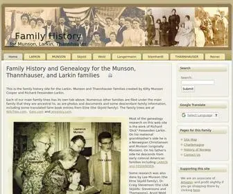 Kittymunson.com(Kitty Munson Cooper's Family History and Genealogy Site) Screenshot