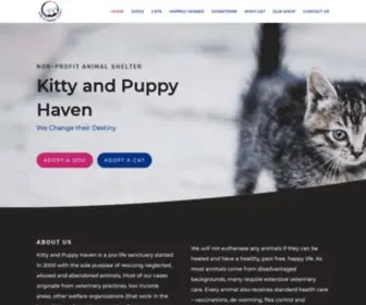 Kittypuppyhaven.org.za(Adopt a Dog or Cat in the JHB Area) Screenshot