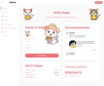 Kittyswap.finance(Kittyswap finance) Screenshot