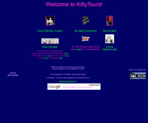 Kittytours.org(Washington Statue by Kitty Tours) Screenshot