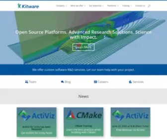 Kitware.eu(Kitware's mission) Screenshot