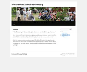 Kiuruvedenkotiseutuyhdistys.fi(Kiuruveden Kotiseutuyhdistys ry) Screenshot