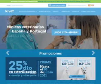 Kivet.vet(La mayor red de Clínicas Veterinarias en España) Screenshot