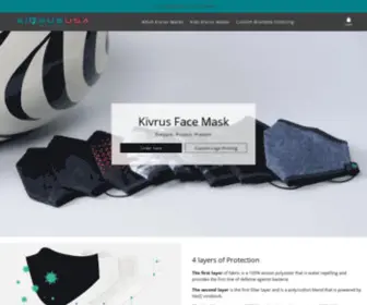 Kivrususa.com(Functional, Fashionable, Comfortable Face Mask) Screenshot