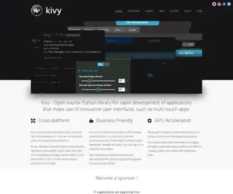 Kivy.org(Cross-platform Python Framework for GUI apps Development) Screenshot