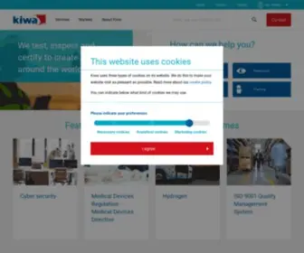 Kiwa.com(We create trust around the world) Screenshot
