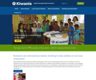 Kiwanisnzsp.org(The official site of Kiwanis New Zealand and South Pacific) Screenshot