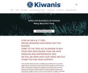 Kiwanistrees.org(Los Altos Kiwanis Christmas Tree Lot) Screenshot