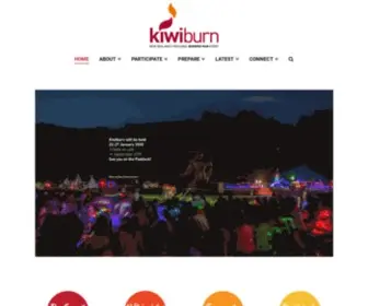 Kiwiburn.com(New Zealand's Regional Burning Man Event) Screenshot