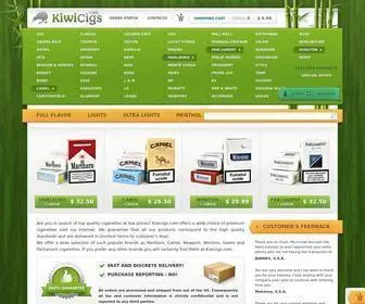 Kiwicigs.com(Store offers Cheap Cigarettes Online) Screenshot