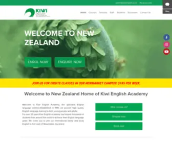 Kiwienglish.co.nz(New Zealand English Language School) Screenshot