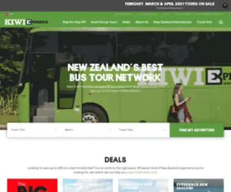 Kiwiex.com(New Zealands Best Bus Tour Experience) Screenshot