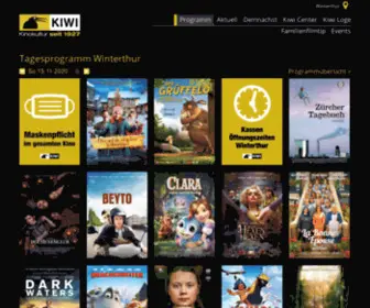 Kiwikinos.ch(Tagesprogramm der Kiwi Kinos Winterthur) Screenshot