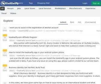 Kiwikiwifly.com(The online Q&A community and marketplace for New Zealand and Australia locals) Screenshot