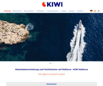 Kiwimallorca.com(Motorboot mieten Mallorca) Screenshot