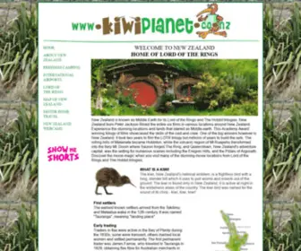 Kiwiplanet.co.nz(New Zealand Travel & Accommodation) Screenshot