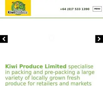 Kiwiproduce.co.nz(Specialising in packing and pre) Screenshot