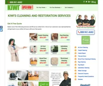 Kiwiservices.com(Cleaning and Restoration services provider) Screenshot