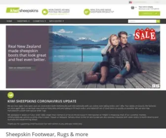 Kiwisheepskins.com(Sheepskin Slippers) Screenshot