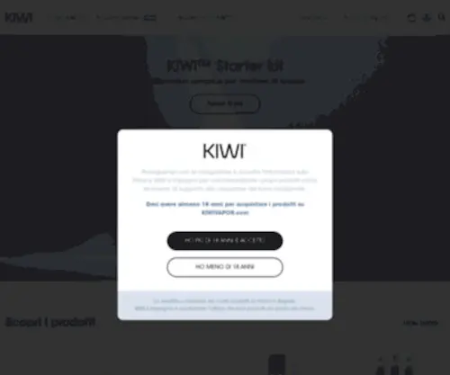 Kiwivapor.com(L'alternativa semplice per smettere di fumare) Screenshot