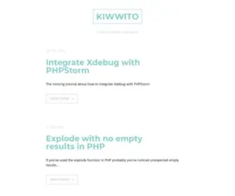 Kiwwito.com(Code Snippets and More) Screenshot