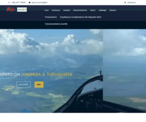 Kiy.fi(Kuopion ilmailuyhdistys kouluttaa purjelentoa Rautavaaran kentällä (EFRA)) Screenshot