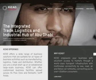 Kizad.com(UAE's Integrated Trade) Screenshot