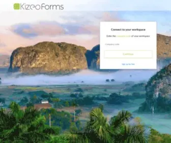 Kizeoforms.com(Log in) Screenshot