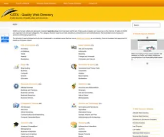Kizex.com(Quality Web Directory) Screenshot