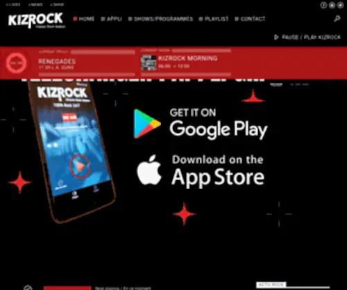 Kizrock.com(DU ROCK) Screenshot
