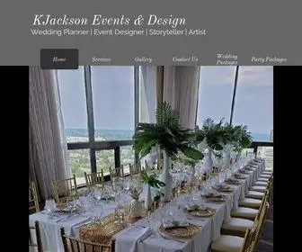 Kjacksonevents.com(Event Design & Banquet Hall Rental) Screenshot