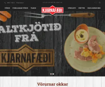 Kjarnafaedi.is(Kjarnafæði) Screenshot
