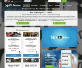 Kjauktion.dk(Eksperter i auktion af maskiner) Screenshot