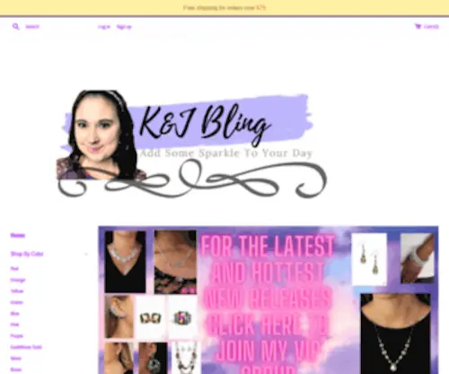 KJbling.com(K&J Bling Paparazzi Jewelry and Accessories) Screenshot