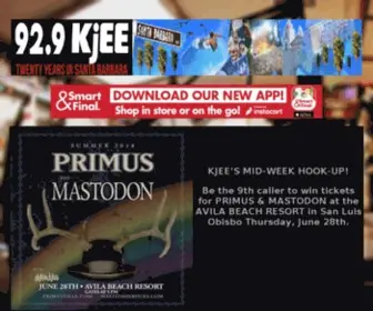 Kjee.com(92.9 KjEE Santa Barbara's Modern Rock) Screenshot