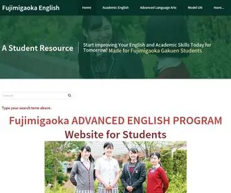 Kjkacademicenglish.com(Fujimigaoka English) Screenshot