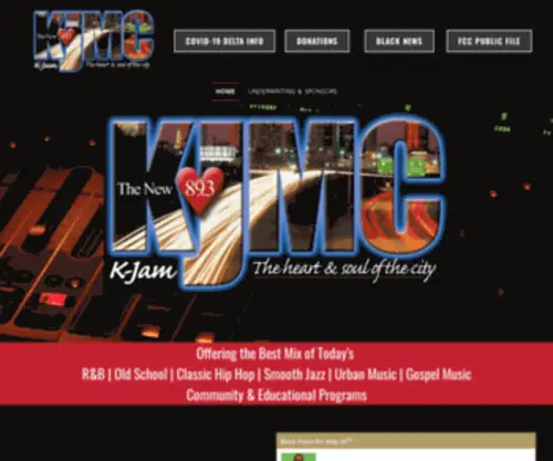 KJMCFM.org(Radio Station) Screenshot