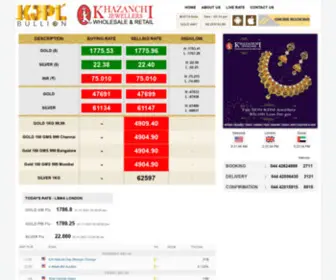 KJPL.in(Gold silver bullion market price) Screenshot