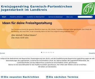 KJR-Gap.de(Kreisjugendring Garmisch) Screenshot