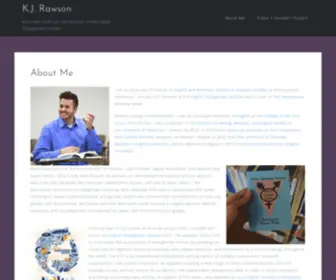 Kjrawson.net(Associate Professor and Director of the Digital Transgender Archive) Screenshot