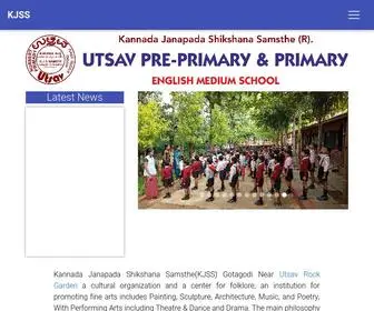 KJssamsthe.org(Kannada Janapada shikshana Samsthe's UTSAV SCHOOL) Screenshot