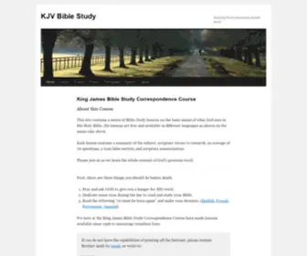 KJvbiblestudy.com(KJV Bible Study) Screenshot
