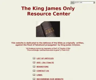 Kjvonly.org(Independent Baptist) Screenshot