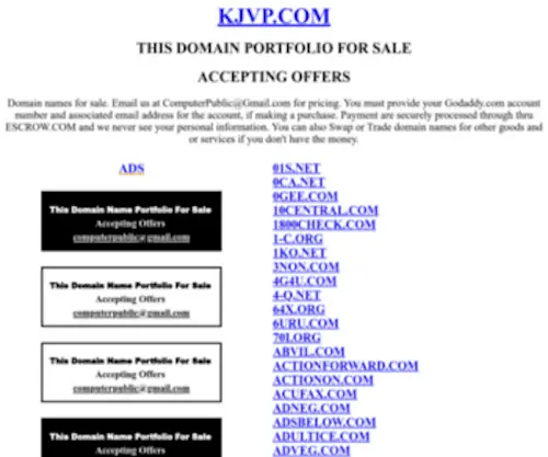 KJVP.com(Sell/Buy/Trade/Barter/Swap/Rent) Screenshot